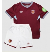 West Ham United Thuis tenue Kids 2025-26 Korte Mouwen (+ broek)