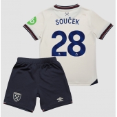 West Ham United Tomas Soucek #28 Uit tenue Kids 2025-26 Korte Mouwen (+ broek)