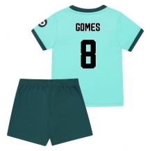 Wolves Joao Gomes #8 Uit tenue Kids 2025-26 Korte Mouwen (+ broek)