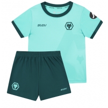 Wolves Uit tenue Kids 2025-26 Korte Mouwen (+ broek)